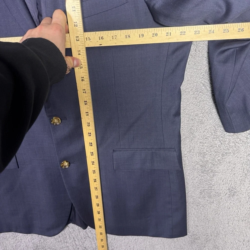 J Crew Thompson Blazer Mens‎ 44L 100% Worsted Wool Slim Sport Coat Suit Jacket